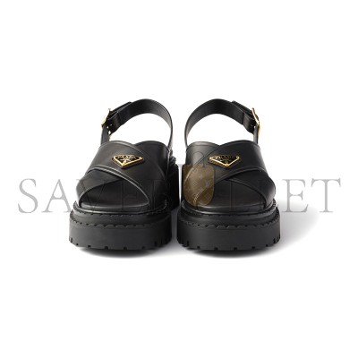 PRADA LEATHER SANDALS 1X105O